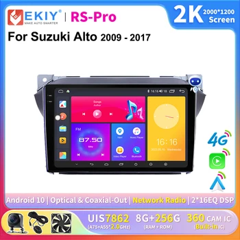 EKIY 2K Képernyő 4G Wift Autó Rádió Suzuki Alto 2009-2017 Multimédia Lejátszó GPS Navigációs Carplay Sztereó DSP Magnó HU