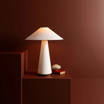 Északi éjjeli lámpa vendéglátó ins szövet Éjszakai fény nappali dekor világítás minimalista tervező modell szoba Éjjeli lámpa