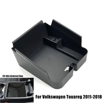 Autó Stílus Elkötelezett Módosított Középső Kartámasz Tároló Box Kesztyű telefon tulajdonosa Tálca Raklap Esetben A Volkswagen Touareg 2011-2018