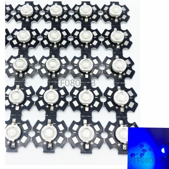 10db 3W 45mil Chip Royal Kék 445nm~460nm LED gyöngy diódák növény nő fény lámpa alkatrész