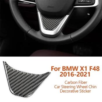 A BMW X1 F48 2016-2021 Autó-stílus Szénszálas Autó Kormánykerék Chin Dekorációs Matricák Belső Módosítása Auto Accessoriess