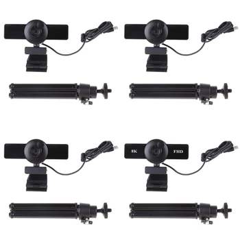 F3KE Magas Webkamera 1080P a háromlábú Állvány&Beépített Mikrofon&Adatvédelmi Fedezze Plug & Játék, Számítógép, Kamera Lap