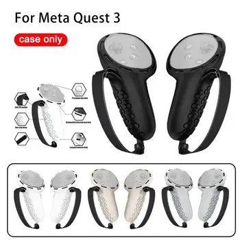 Szilikon Védő Fedelet A Meta Quest 3 VR Headset Adatkezelő az Esetben A Quest 3 VR Tartozékok Kezelni Védelem Ujja V8R4