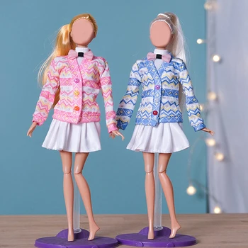 Etnikai Stílus Téli Kabát 30 cm-es Barbie Baba Ruhát 11.5 Hüvelyk Baba Kiegészítők, öltöztetős Játékok Lányoknak