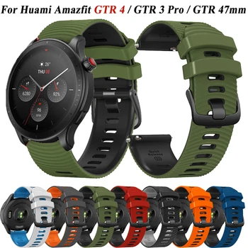 A Huami Amazfit GTR 4 Szíj Szilikon Watchband Tartozékok Csukló Karkötő 22mm Zenekar Amazfit GTR3 Pro GTR 2 2E 47mm Órák