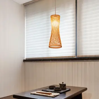 Mennyezeti Lámpa Fedél Bohém Bambusz fonalból készült Lámpaernyő az Étkező Konyha Kávézó