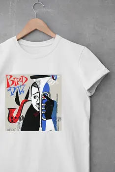 MADÁR & DIZ Jazz Charlie Parker Szülinapi Ajándék Póló