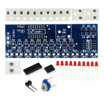 Forró Eladó NE555+CD4017 Futó LED-Flow LED Elektronikus Termelési Suite DIY Kit Elektronikus Készlet