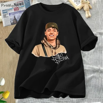 Peso Pluma Tshirt Női Férfi Pamut póló 2023 Nő Ruhák 90-es évek Vintage O Nyak Streetwear Túlméretezett póló Ruházat