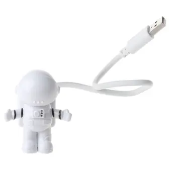 Kreatív Űrhajós Űrhajós LED-es Flexibilis USB Lámpa Éjszakai Lámpa, Gyerekeknek Játék