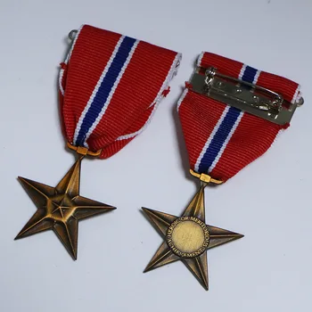 Amerikai dicséretet csillag Bronz Csillag katonai kitüntetés Bronz Csillag Medál utánzat Megemlékező Medál ajándék