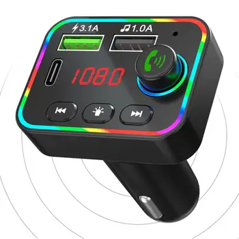 FM Transmitter Autóba Intelligens Töltő Autós Könnyebb Adapter Út Szükségletek Vezetés USB-Elektronika Kisbusz, Lakóautó
