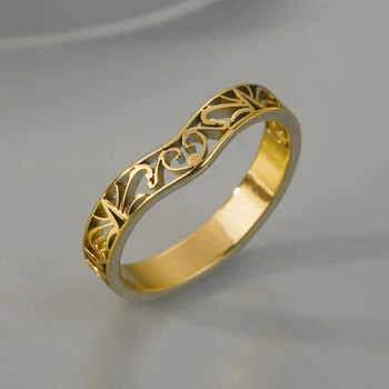 Rozsdamentes Acél Midi Gyűrűm V Zenekar Chevron Egyszerű Szív Gyűrű Fél Tartozékok Nők