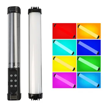 RGB Fényképészeti Világítás 2700-7500K Mágnes Fotózás Mini Kézi LED Light Stick Cső Stick Lámpa Videó Vlog Töltse Fény