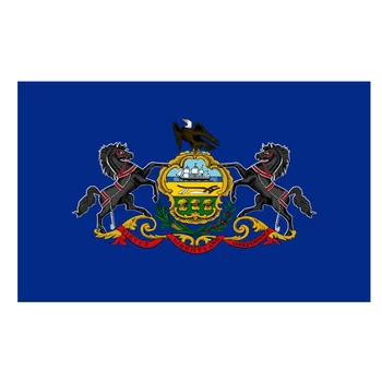 Flagnshow 100% Poliészter Amerika USA Pennsylvania állami zászló
