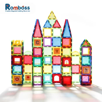 Romboss Mágneses Építőkövei Építési Állítsa Be A Gyermekek Játék Mágnes Blokk Csempe Montessori Oktatási Játékok Gyerekeknek, Születésnapi Ajándék