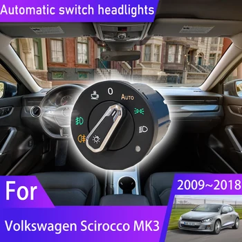 A Volkswagen Scirocco MK3 2009~2018 2009 2015 Új Automatikus AUTO Kapcsoló Fej Lámpa Kapcsoló fényérzékelő Refit Auto Fény Frissítés